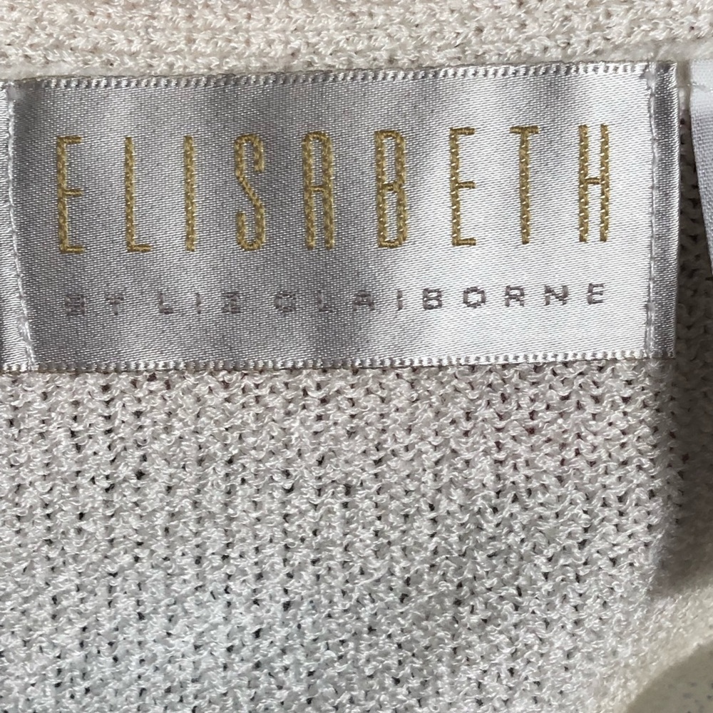 Cream and Gold Star Accent Acrylic Sweater - Picture 6 of 8